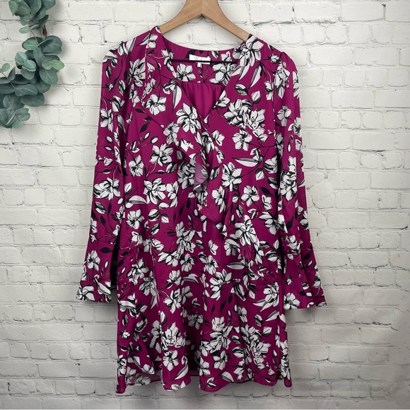 PARKER NY Azaleas Ruffle Dress size Small - Picture 1 of 6